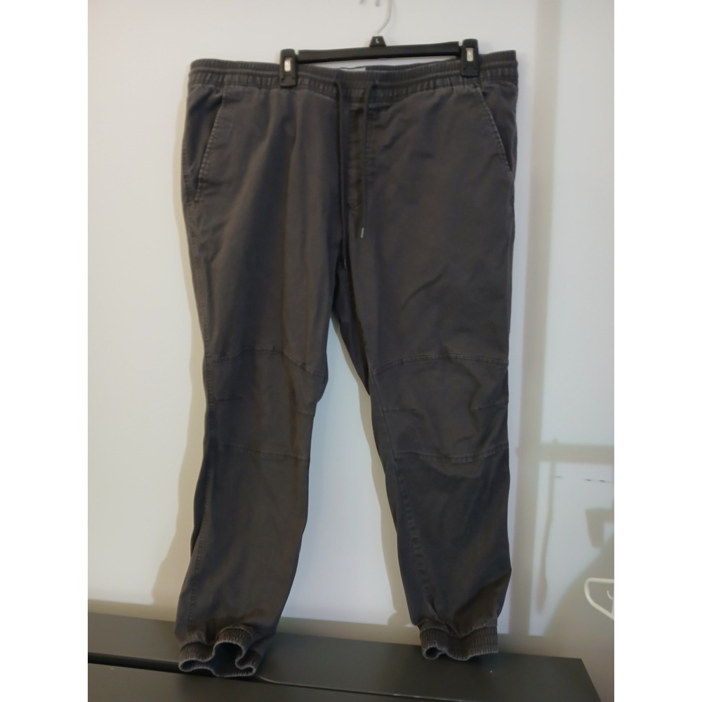 Sun + Stone Mens XXL Charcoal Grey Cotton Spandex Jogger Pants Drawstring Waist
